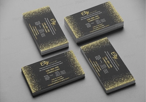 Business cards City nails & spa