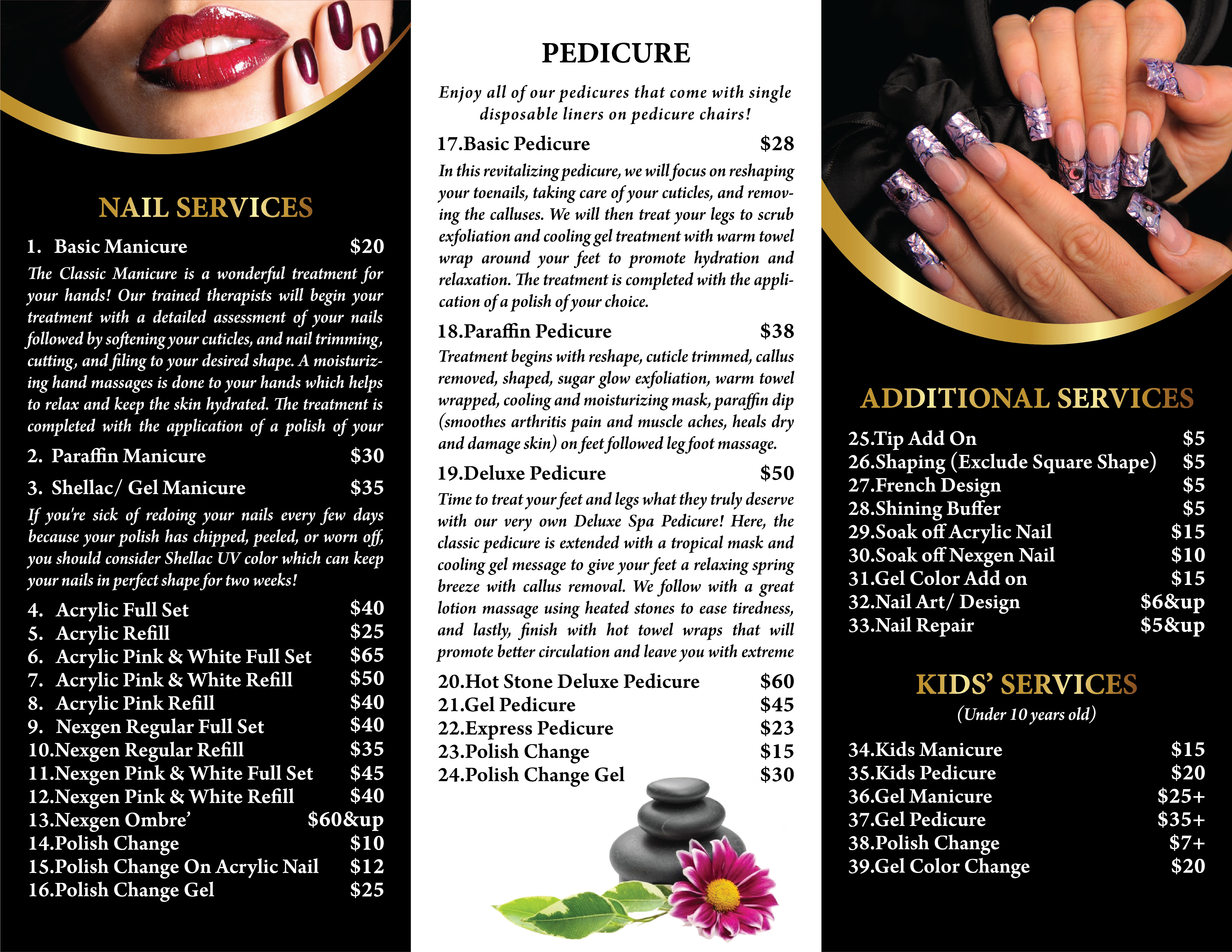 The power of creativity in Brochure design for nail salons in Florida